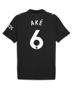 Manchester City Nathan Ake #6 Maglia Gara Trasferta Repliche 2025-26 Maniche Corte